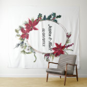 Tenture Mariage de Noël Photo Booth Arrière-plan Tapisseri (En situation (horizontale))