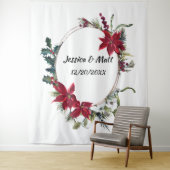 Tenture Mariage de Noël Photo Booth Arrière-plan Tapisseri (En situation)