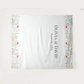 Tenture Mariage de prairie fleur sauvage (Devant (Horizontal))