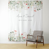 Tenture Mariage de prairie fleur sauvage (En situation)