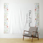 Tenture Mariage de prairie fleur sauvage (En situation (horizontale))