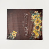 Tenture Mariage de tournesol rustique (Devant (Horizontal))