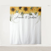 Tenture Mariage de tournesol rustique Fond de photo (Devant)