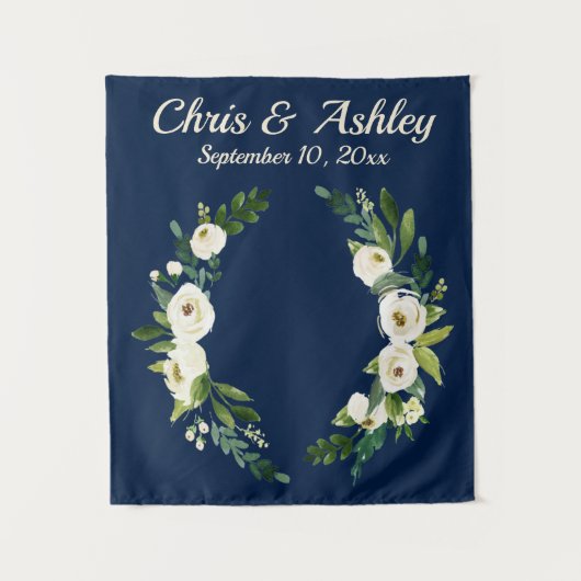 Tenture Mariage de verdure de marine sur mesure Contexte d (Devant)