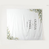 Tenture Mariage de verdure d'eucalyptus botanique (Devant (Horizontal))