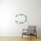 Tenture Mariage de verdure fond, cabine photo de réception (En situation (horizontale))