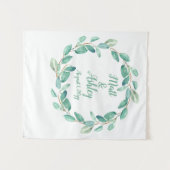 Tenture Mariage de verdure rustique arrière-plan Photo Boo (Devant (Horizontal))