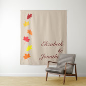 Tenture Mariage des feuilles automnales (En situation)