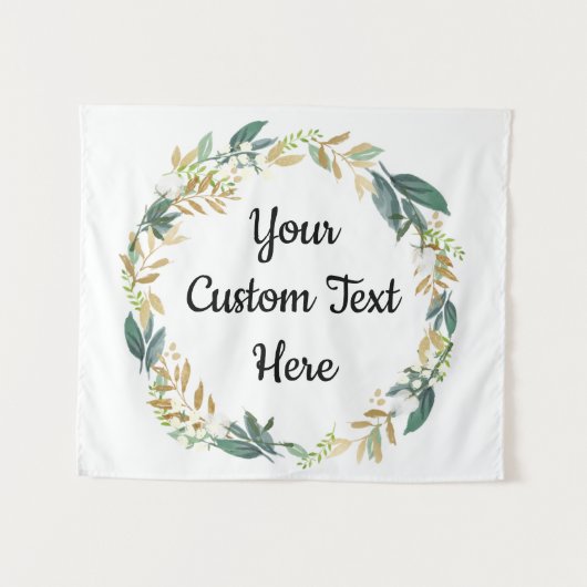 Tenture Mariage d'hiver fond de verdure Décor du stand pho (Devant (Horizontal))