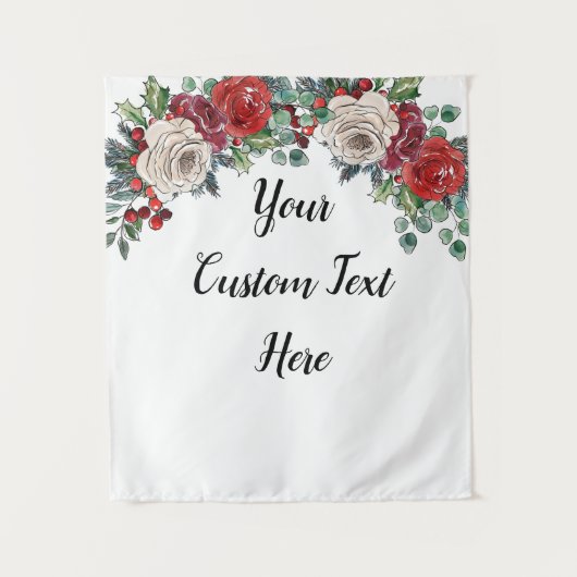 Tenture Mariage d'hiver personnalisé Prop de stand photo d (Devant)