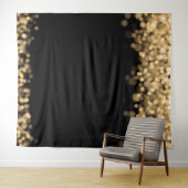 Tenture Mariage d'hiver Photo fond lumière or (En situation (horizontale))