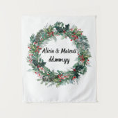 Tenture Mariage d'hiver, Réception Photo Booth (Devant)