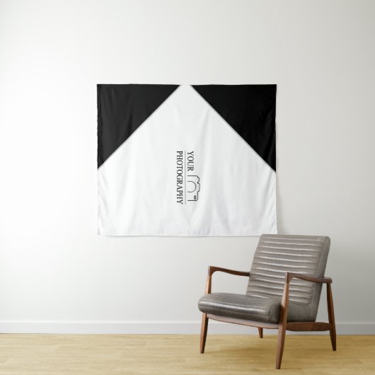 Tenture Mariage Élégant Ajoutez une Photographie Personnal (En situation (horizontale))