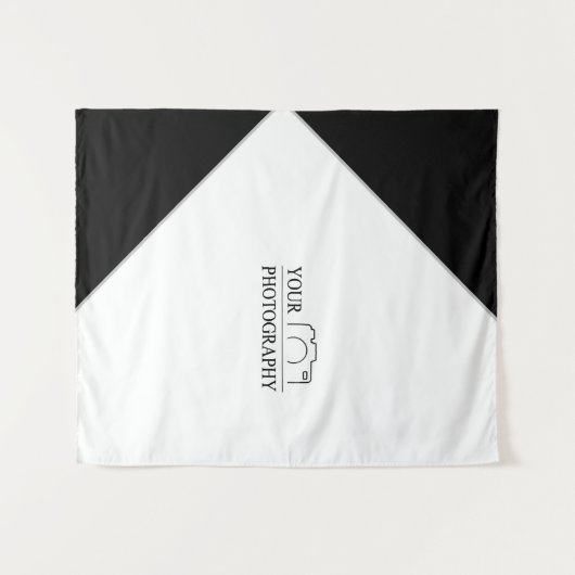 Tenture Mariage Élégant Ajoutez une Photographie Personnal (Devant (Horizontal))