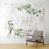 Tenture Mariage élégant géométrique en marbre de cuivre Eu (En situation (horizontale))