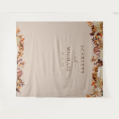 Tenture Mariage Elegant Leaves (Devant (Horizontal))