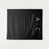 Tenture Mariage élégant minimaliste moderne (Devant (Horizontal))