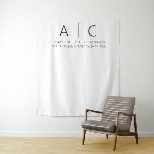 Tenture Mariage élégant minimaliste moderne