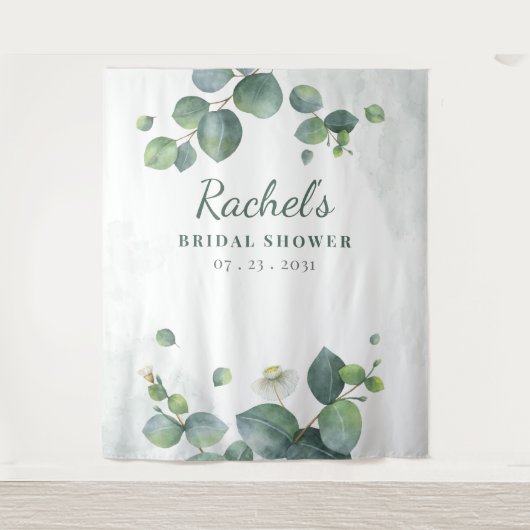 Tenture Mariage Eucalyptus Moderne Botanique (Devant)