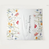 Tenture Mariage Fleur sauvage aquarelle (Devant (Horizontal))