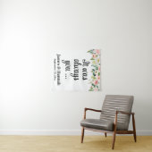 Tenture Mariage floral arrière-plan Réception Photo Booth (En situation (horizontale))