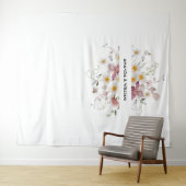 Tenture Mariage Floral Élégant  (En situation (horizontale))