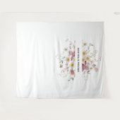 Tenture Mariage Floral Élégant  (Devant (Horizontal))