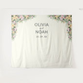 Tenture Mariage floral romantique (Devant (Horizontal))