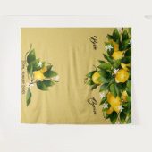 Tenture Mariage Fruit Citron Toile de Fond (Devant (Horizontal))