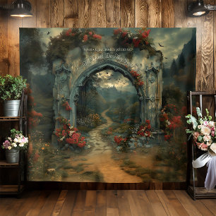 Tenture Mariage gothique Arch Dracula Castle Fond photo