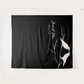 Tenture Mariage gothique de corbeaux (Devant (Horizontal))