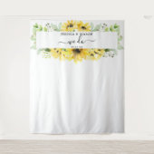 Tenture Mariage Jardin Tournesol Nous Nous Marions Fond Pr (Devant)