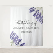 Tenture Mariage Lavender Floral Purple Fleurs (Devant)