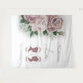 Tenture Mariage lesbien Régence au rose romantique (Devant (Horizontal))