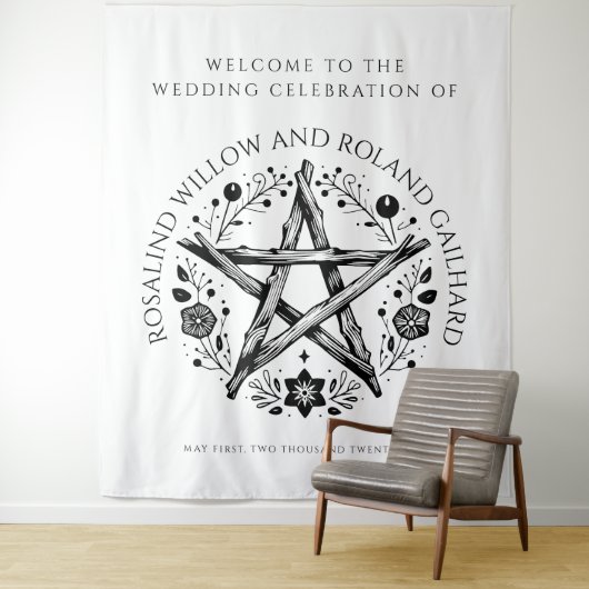 Tenture Mariage Mariage romantique Pagan Wicca (En situation)