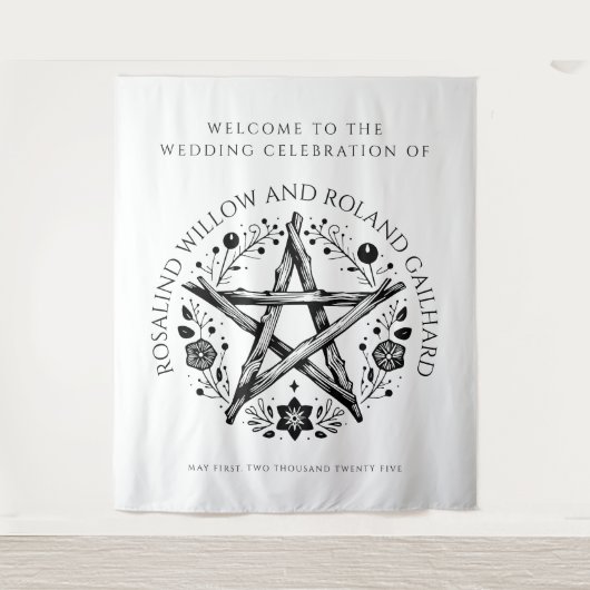 Tenture Mariage Mariage romantique Pagan Wicca (Devant)