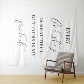 Tenture Mariage Minimaliste – Chic & Simple Élégant (En situation (horizontale))