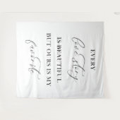 Tenture Mariage Minimaliste – Chic & Simple Élégant (Devant (Horizontal))