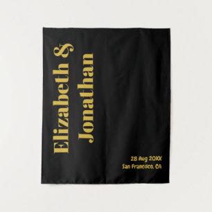Tenture Mariage minimaliste de typographie