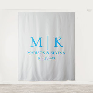 Tenture Mariage minimaliste et élégant avec monogramme