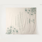 Tenture Mariage minimaliste moderne arrière-plan Citation  (Devant (Horizontal))