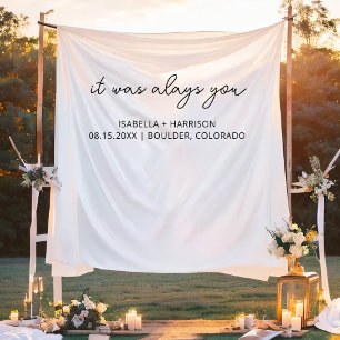 Tenture Mariage moderne Accueil personnalisé Boho Wedding