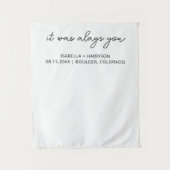 Tenture Mariage moderne Accueil personnalisé Boho Wedding  (Devant)