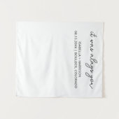 Tenture Mariage moderne Accueil personnalisé Boho Wedding  (Devant (Horizontal))