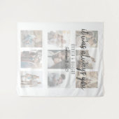 Tenture Mariage Moderne avec Collage de Photos (Devant (Horizontal))