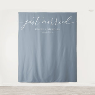 Tenture Mariage Moderne Élégant Bleu Poussiéreux Just Marr