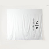 Tenture Mariage noir et blanc (Devant (Horizontal))