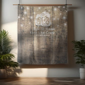 Tenture Mariage Photo Booth Arrière-plan Bois Mason Jar Lu