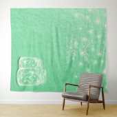 Tenture Mariage Photo Booth Arrière-plan Mason Jars Green  (En situation (horizontale))