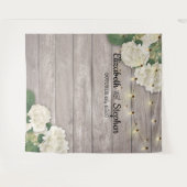 Tenture Mariage Photo Booth Backdrop Hydrangea Lumières bo (Devant (Horizontal))